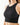 Seamless Top rebrasta črna majica - Brezšivni Ženski Top